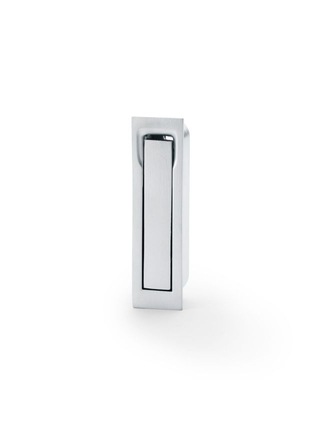 Alexander & Wilks - Square Sliding Door Edge Pull - Satin Chrome
