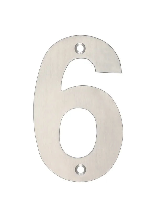 Zoo Hardware Numerals - Satin Stainless