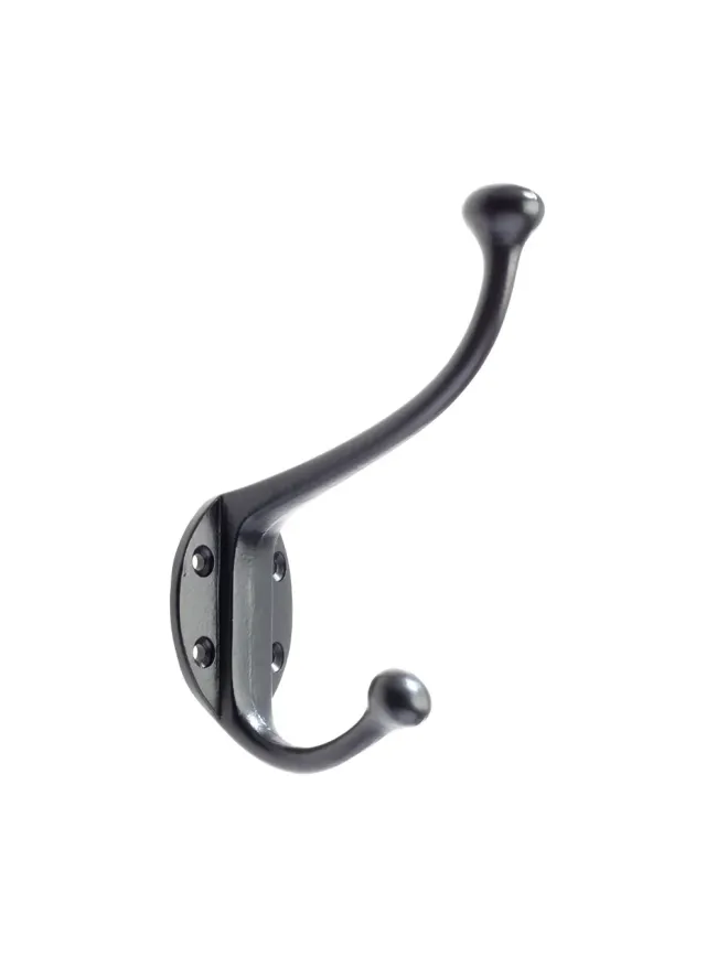 Zoo Hardware Hat and Coat Hook - Black