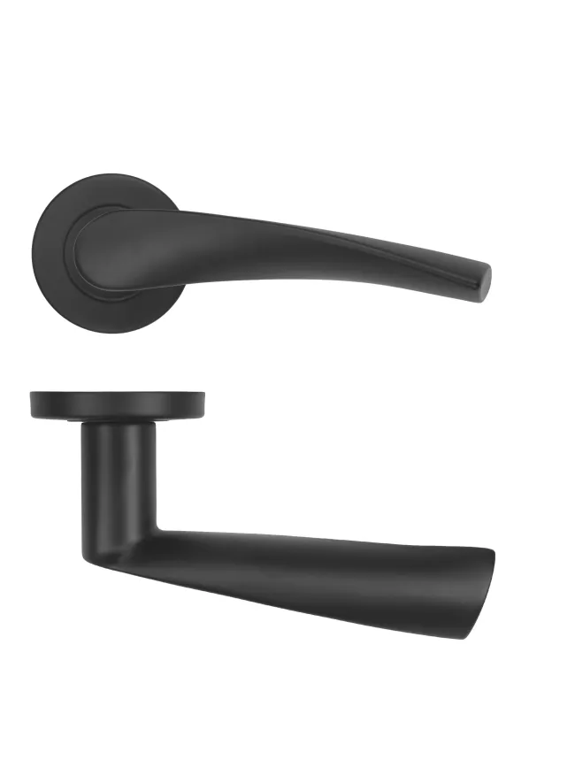 Zoo Hardware Twist Lever on Round Rose 52mm x 8mm Push-on Rose - BS EN 1906 Grade 3 - Grade 201 - PCB