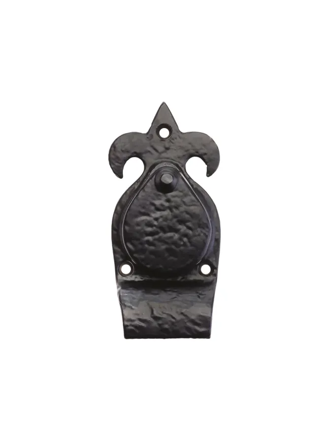 Zoo Hardware Fleur De Lys Cylinder Cover - 5" - Black