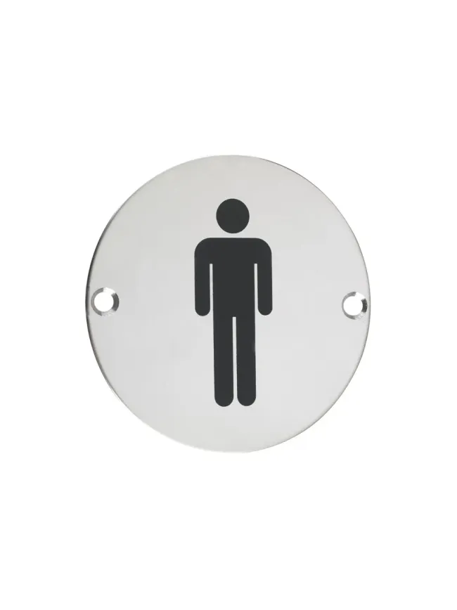 Zoo Hardware Sex Symbol - Male - 76mm dia - Stainless Steel