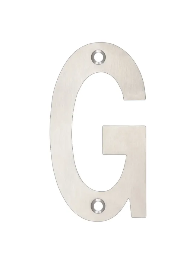 Zoo Hardware Letter - G - 75mm - Satin Stainless