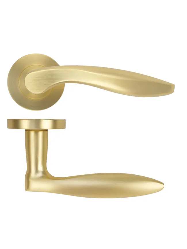 Zoo Hardware Cadiz lever on rose - Satin Brass