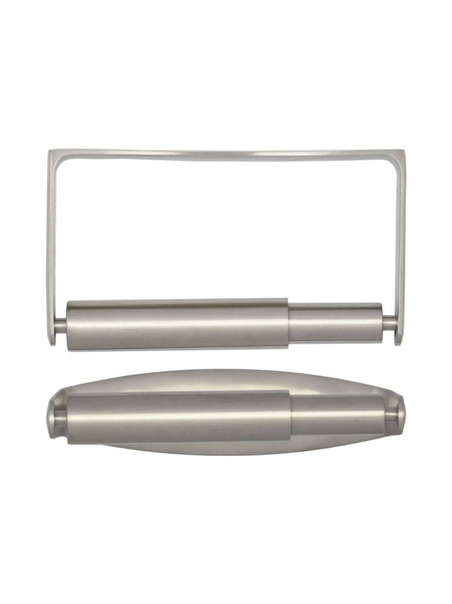 Stainless Steel Toilet Roll Holder 136x78mm Satin Stainless Steel - By Frelan Hardware - JSS102