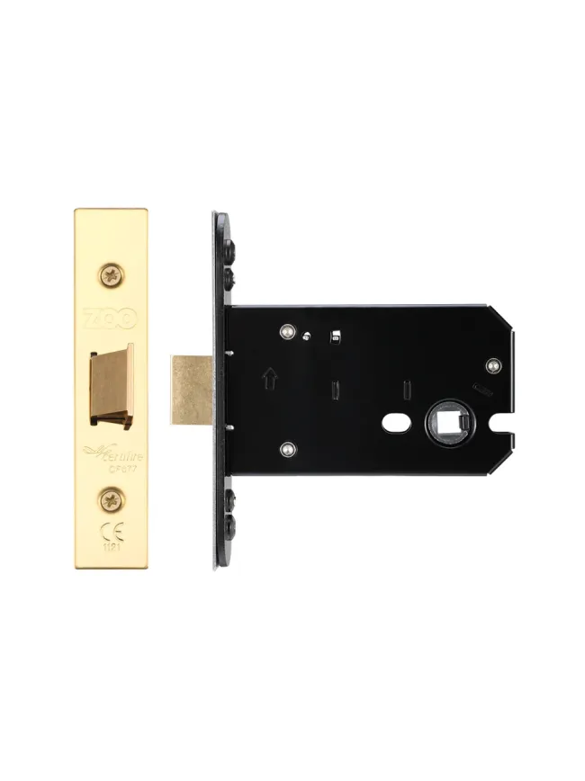 Zoo Hardware Flat latch - 102mm C/W PVD Forend and Strike