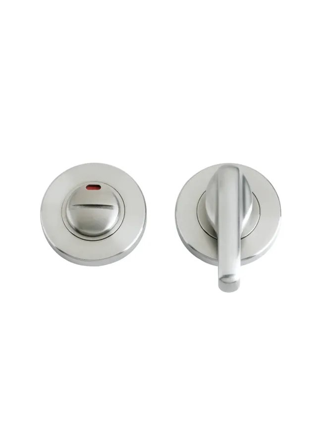 Zoo Hardware Disabled Turn and Release with Indicator complete with escutcheons and 5mm spindle - Satin Stainless
