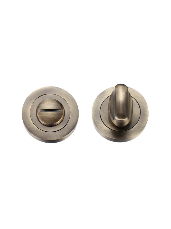 Zoo Hardware Turn & release on round rose - Florentine Bronze