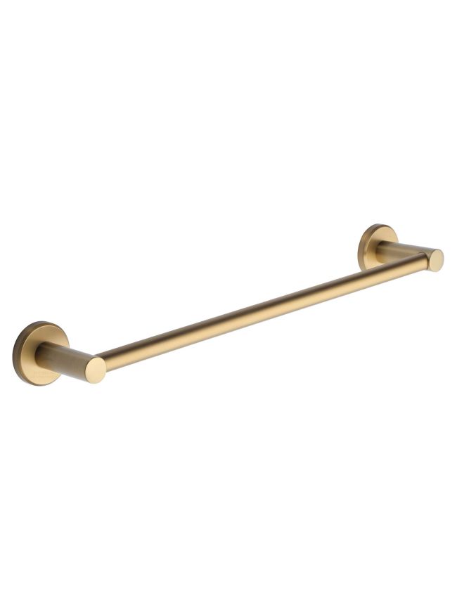 Oxford 45cm Towel Bar Rail. Wall Mounted for Bathroom and Kitchen. Satin Brass finish