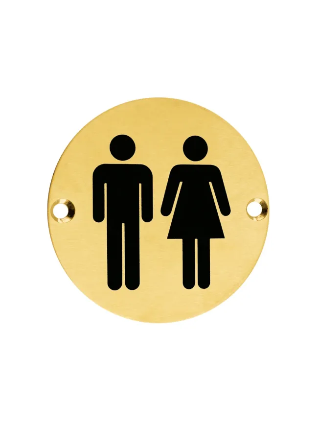 Zoo Hardware Sex Symbol - Unisex - 76mm dia - PVD Satin Brass
