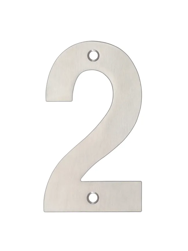 Zoo Hardware Numerals - Satin Stainless