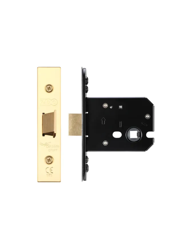 Zoo Hardware Flat latch - 76mm C/W PVD Forend and Strike