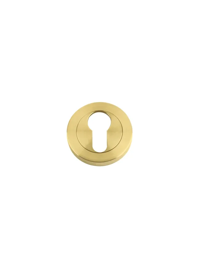 Zoo Hardware Euro profile escutcheon - Favo Satin Brass