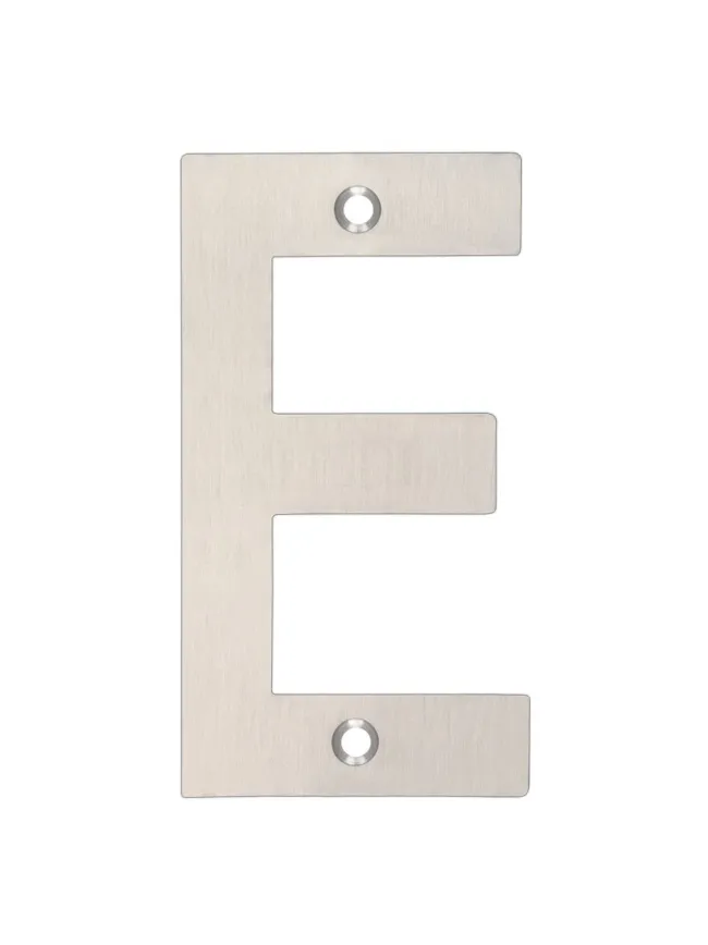 Zoo Hardware Letter - E - 75mm - Satin Stainless