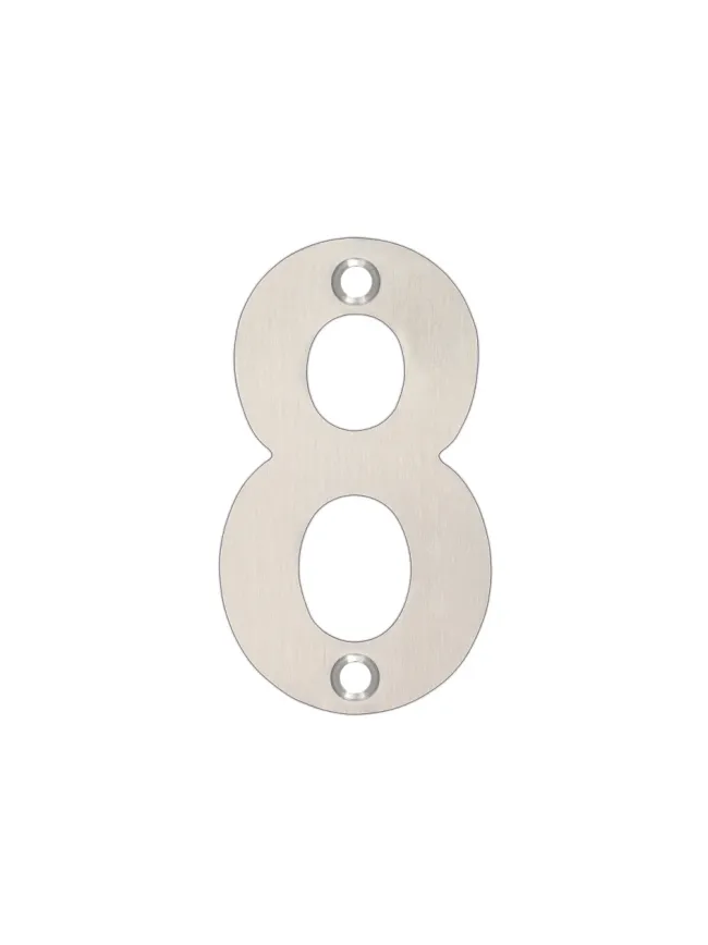 Zoo Hardware Numerals - Polished Stainless