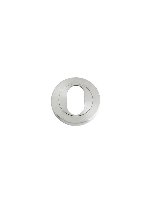 Zoo Hardware Oval Profile Escutcheon - 50mm Dia - Stainless Steel
