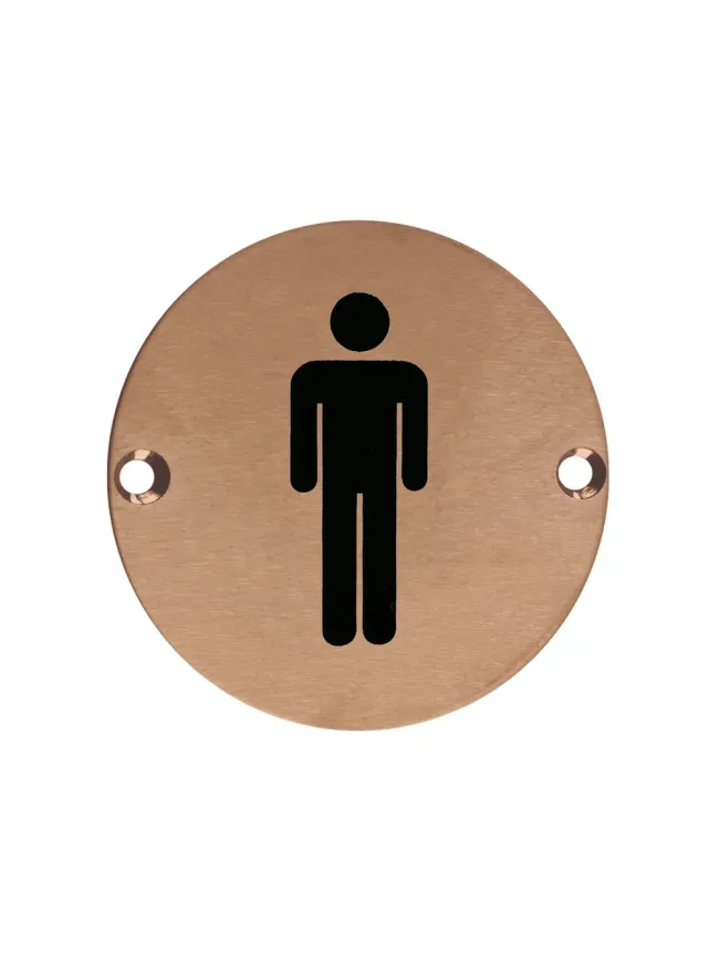 Zoo Hardware Sex Symbol - Male - 76mm dia - PVD Bronze