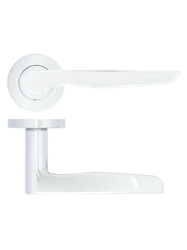 Zoo Hardware Vigo lever on rose - Polished Chrome