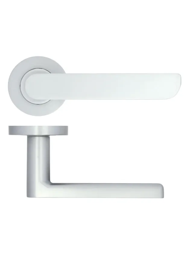 Zoo Hardware Valencia lever on rose - Satin Chrome