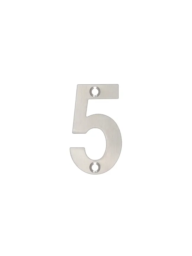 Zoo Hardware Numerals - 50mm - Polished Stainless