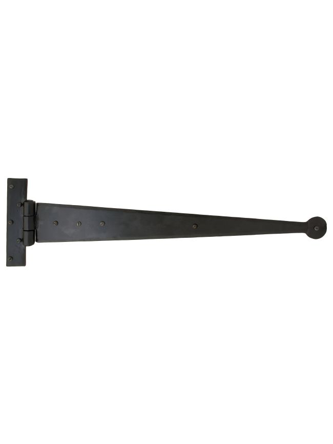 Black 18" Penny End T Hinge (pair)