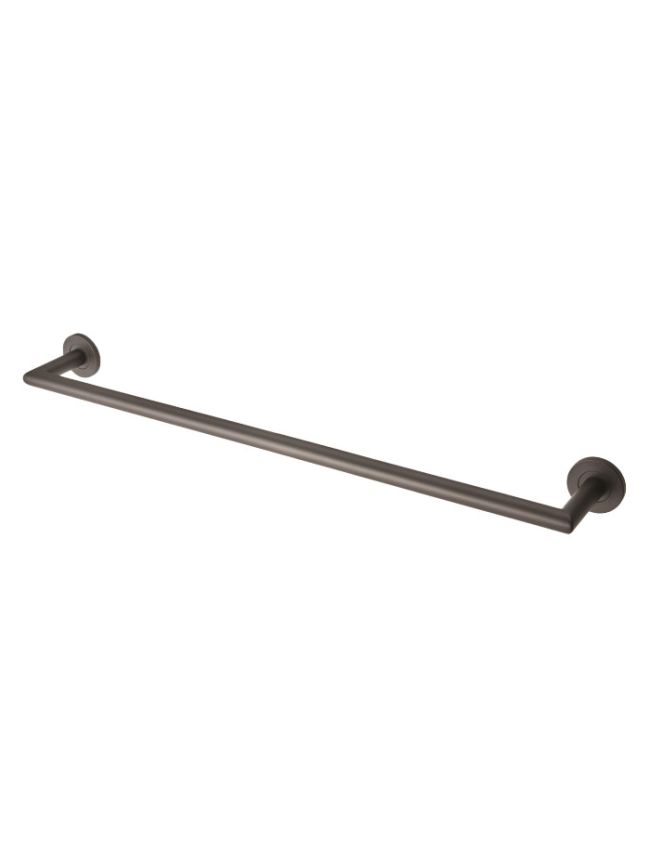 Stainless Steel Single Towel Rail - Matt Black