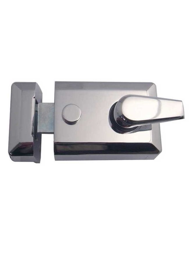 Jedo Standard Stile Night Latches 90mm Polished Chrome - By Frelan Hardware - JL5021PC