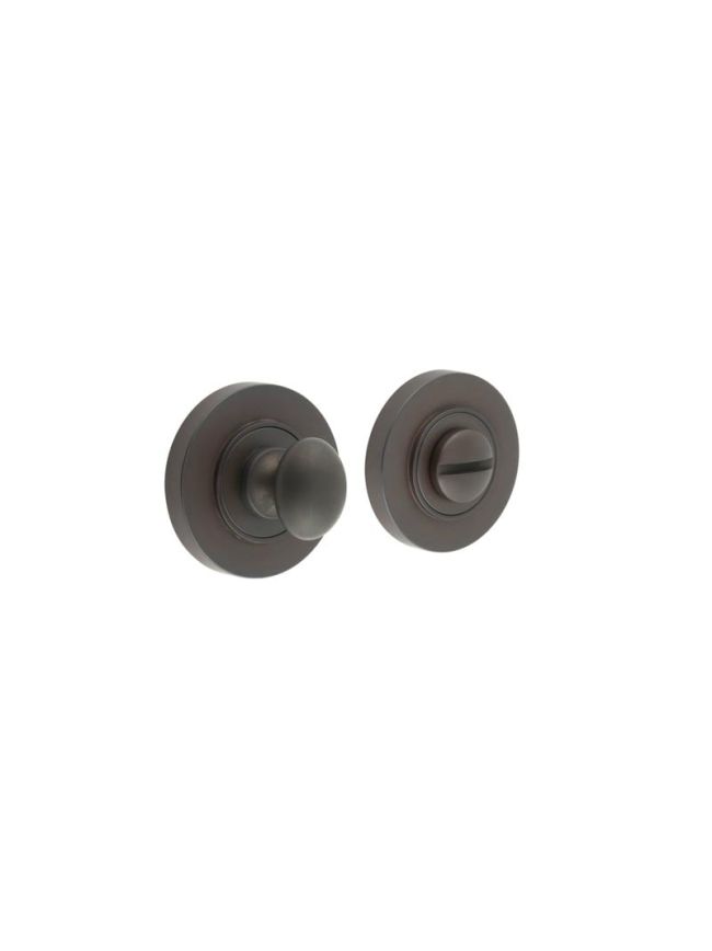Burlington Turns & Releases Inner 1 Plain Rose Dark Bronze - By Frelan Hardware - BUR-80DB-50DB