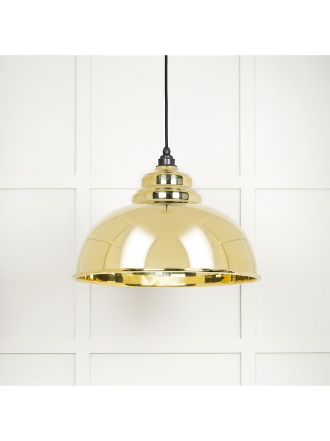 Smooth Brass Harborne Pendant