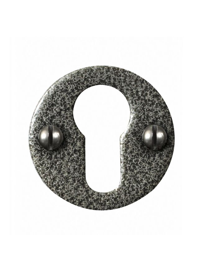 Round Euro Escutcheon - Forged Steel