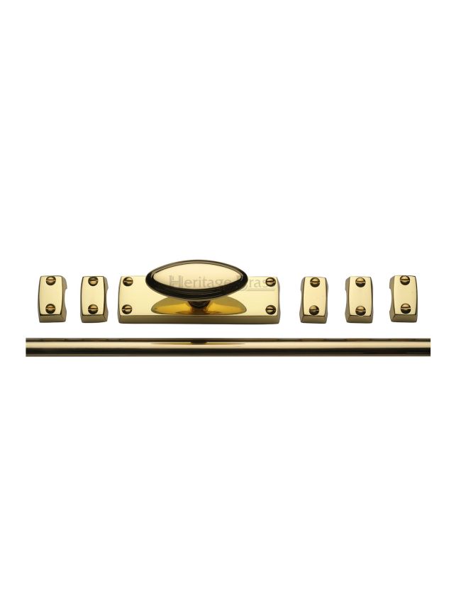 Heritage Brass Espagnolette Bolt Polished Brass finish
