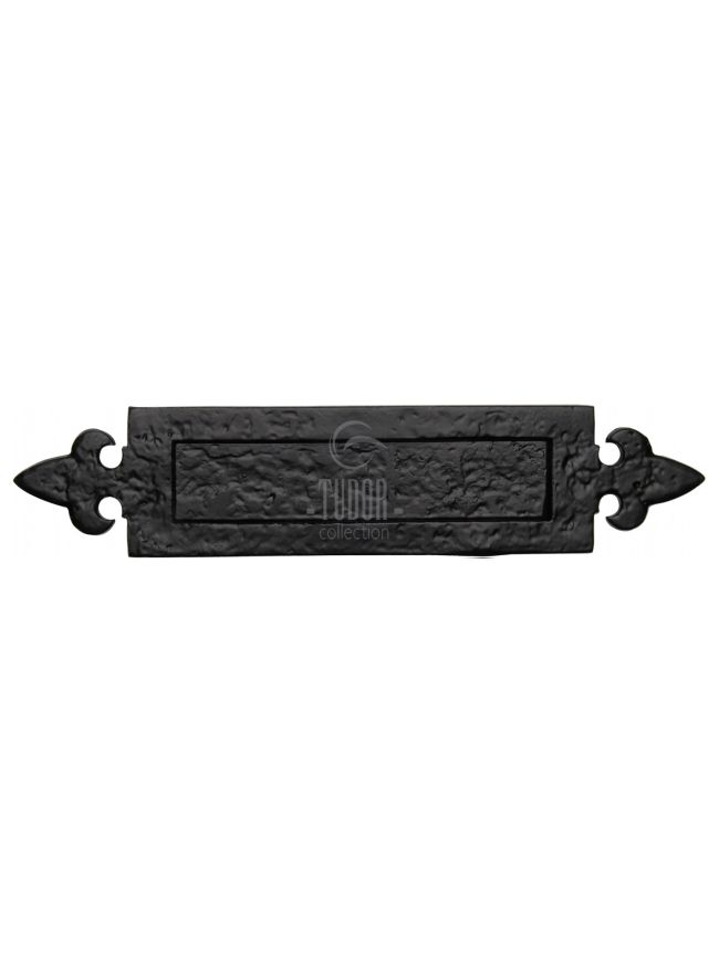 The Tudor Fleur de Lys Letterplate Black Iron