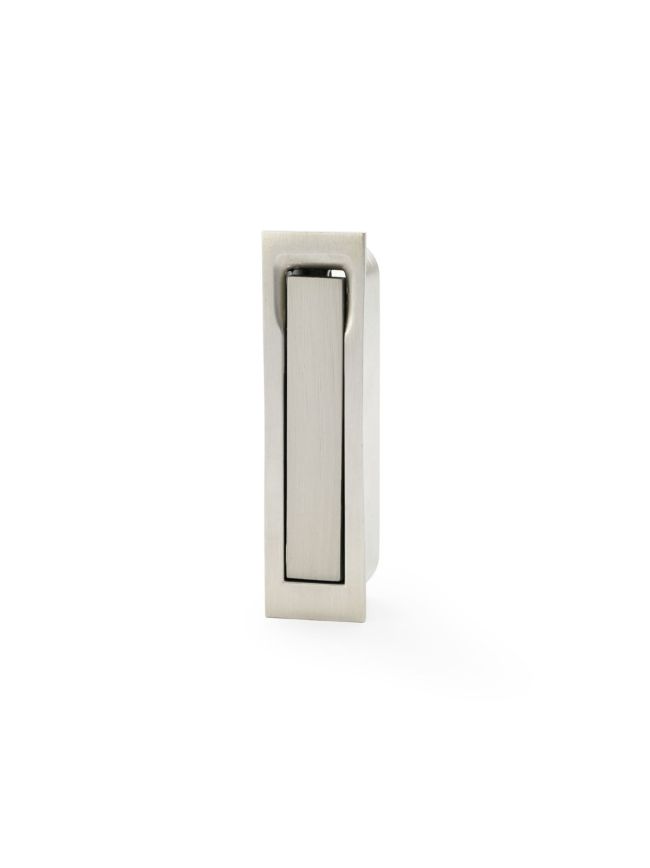 Alexander & Wilks - Square Sliding Door Edge Pull - Satin Nickel