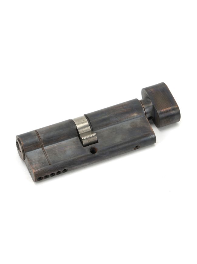 Aged Bronze 40/40 5pin Euro Cylinder/Thumbturn