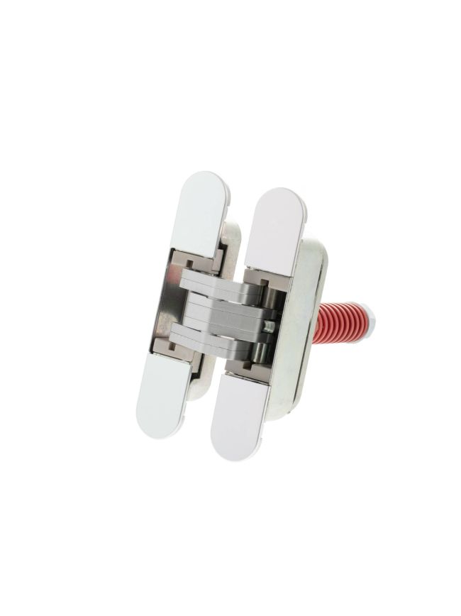 AGB Eclipse 3.2 Heavy Duty Self-Close Concealed Hinge for 60kg door - Polished Nickel