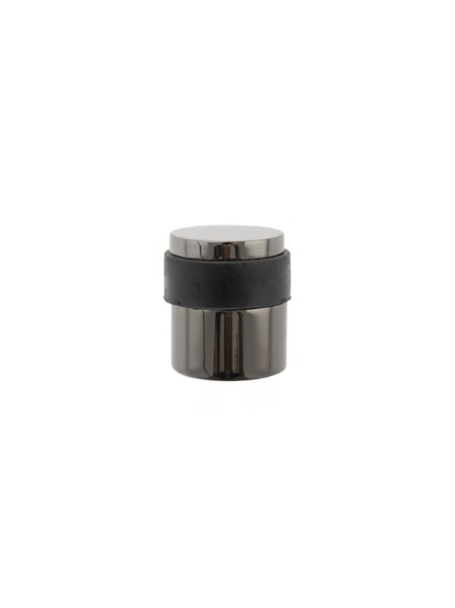 Atlantic Cylinder Premium Floor Mounted Door Stop - Black Nickel