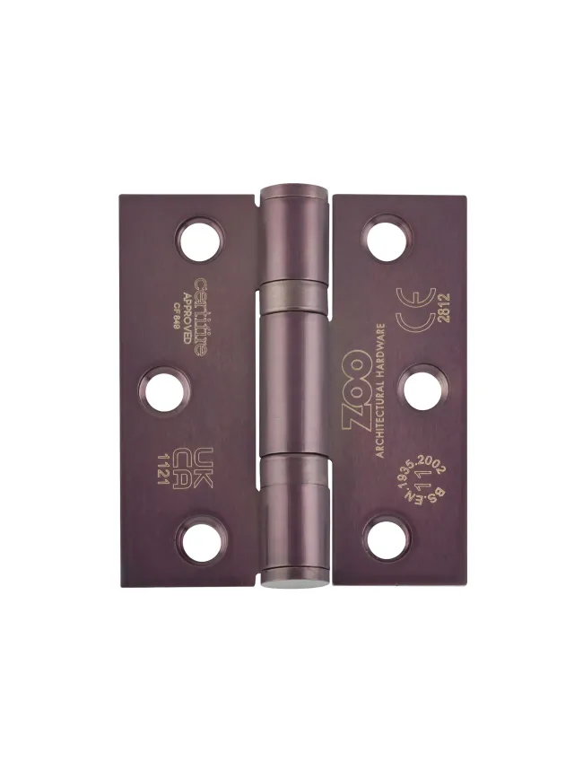 Zoo Hardware Grade 11 hinge - Etna Bronze
