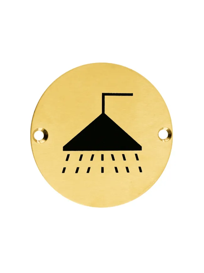 Zoo Hardware Shower - 76mm dia - PVD Satin Brass