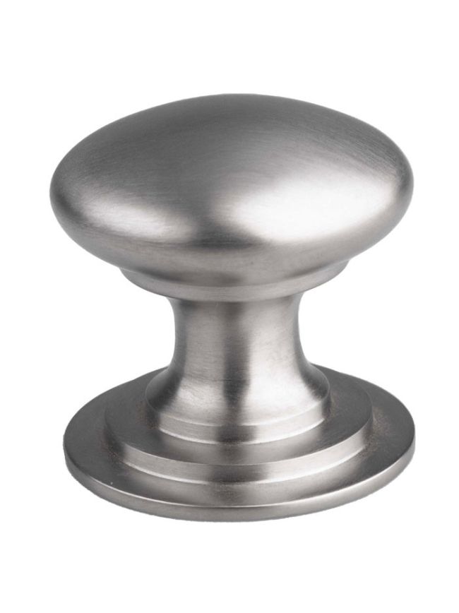 Victorian Cupboard Knob 50mm - Satin Nickel
