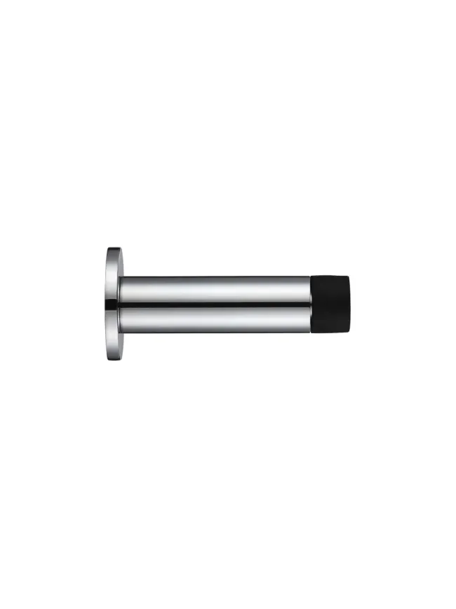 Zoo Hardware Door Stop - Cylinder c/w Rose 70mm - Polished Chrome