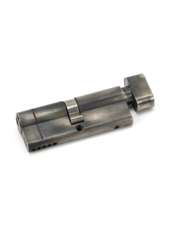Pewter 40/40 5pin Euro Cylinder/Thumbturn