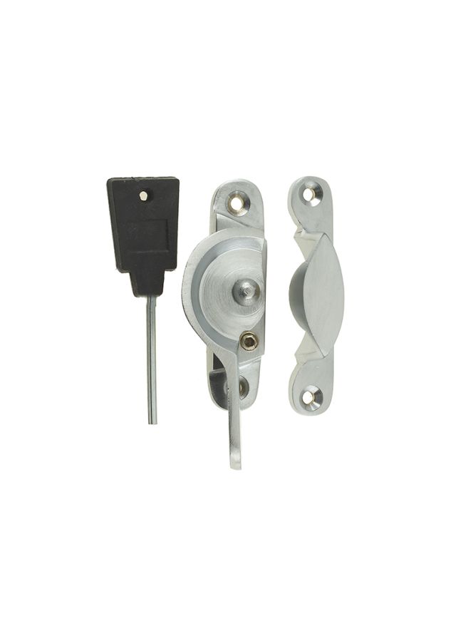 Jedo Narrow Locking Fitch Fasteners 65mm Satin Chrome - By Frelan Hardware - JV89LSC