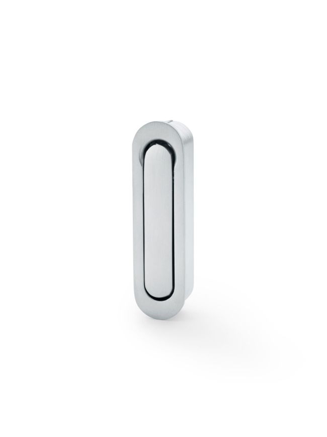 Alexander & Wilks - Radius Sliding Door Edge Pull - Satin Chrome