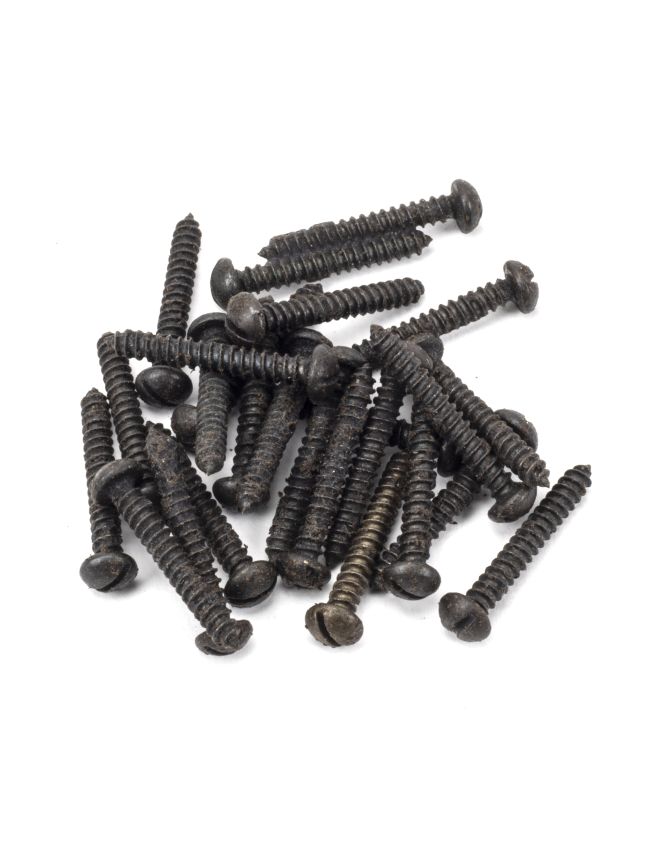 Beeswax 6x1" Round Head Screws (25)