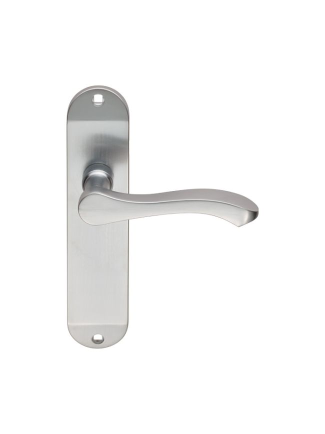 Serozzetta Lever On Latch Backplate - Satin Chrome