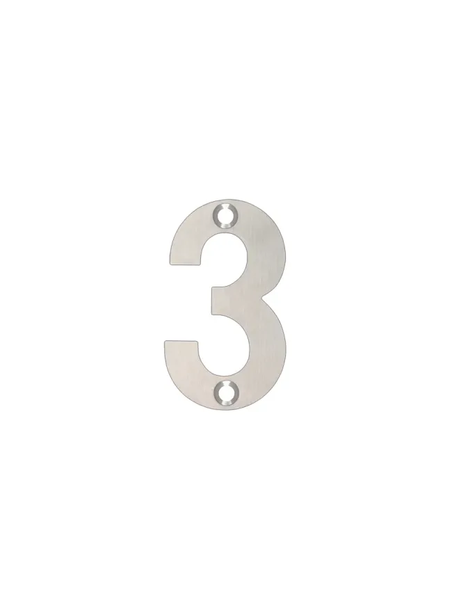 Zoo Hardware Numerals - 50mm - Polished Stainless
