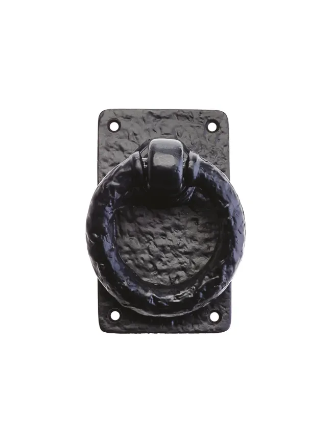 Zoo Hardware Ring Handle - 3" x 5" - Black