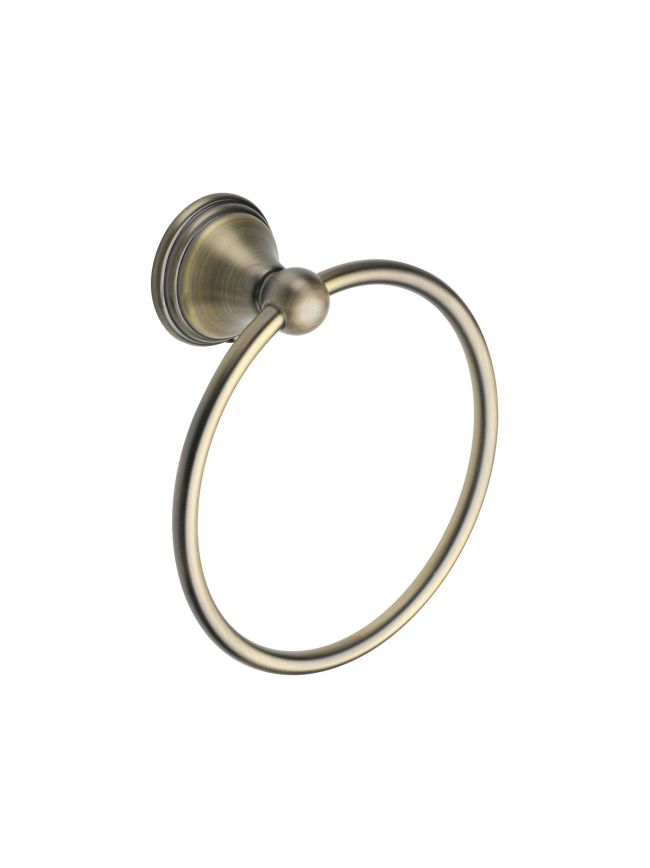 Cambridge Wall Mounted Towel Ring, Towel Holder for Kitchen and Bathroom. Matt Antique finish