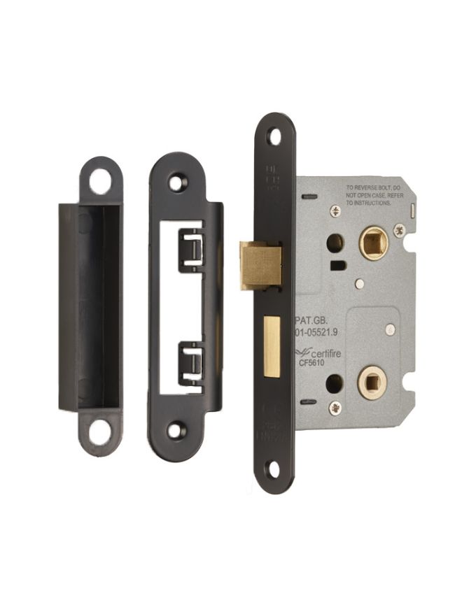 Easi-T Residential Bathroom Lock 65mm - Matt Black