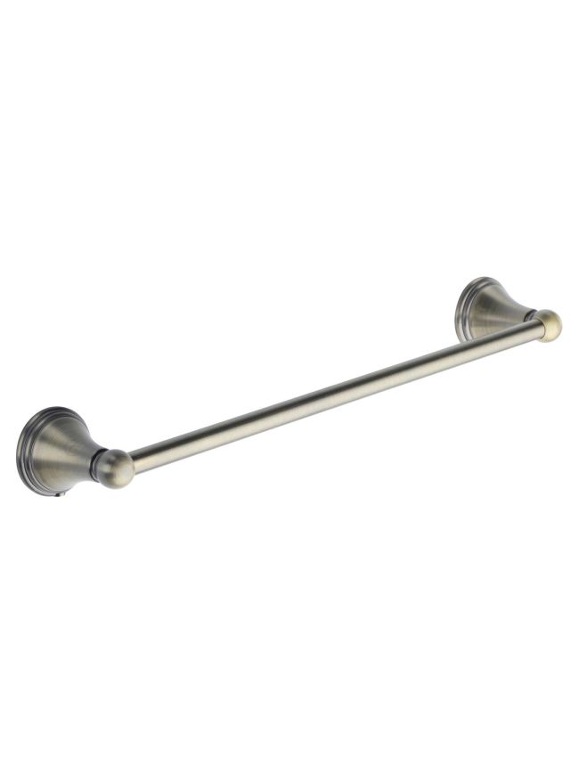 Cambridge 45cm Towel Bar Rail. Wall Mounted for Bathroom and Kitchen. Matt Antique finish